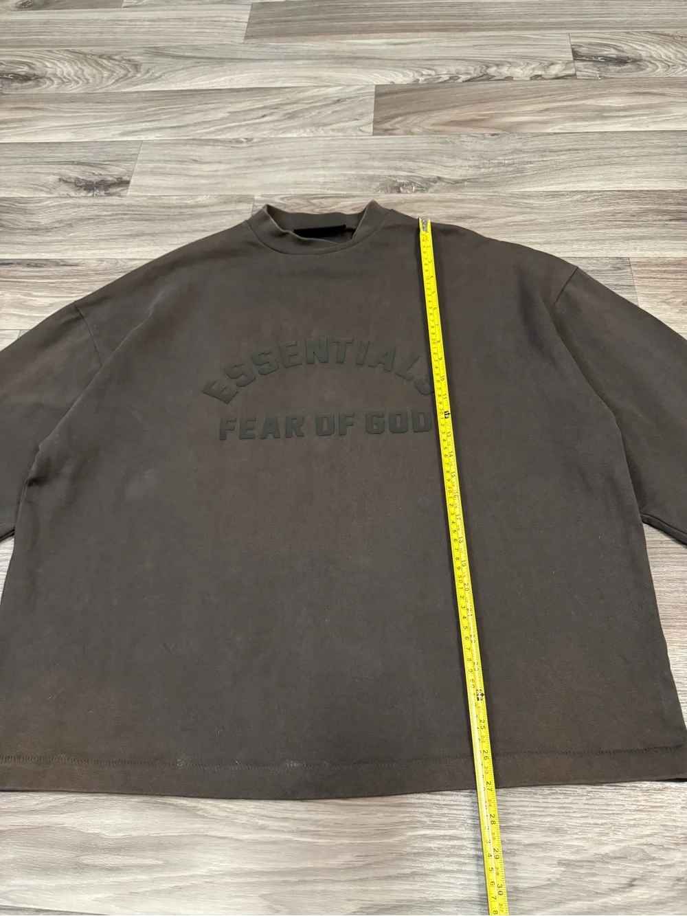 Fear of God Essentials Heavyweight Cotton Crewneck Long Sleeve Size Small